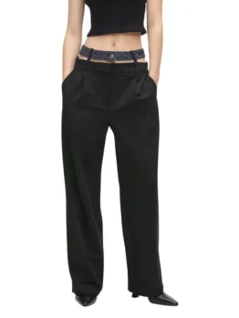 Karl Lagerfeld Jeans Damen Hose Schwarz 507676, Größe S