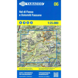 Tabacco Val di Fassa e Dolomiti Fassane 06 Wanderkarte